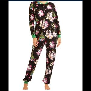 Women/Men Christmas Pajamas Cats Partying Pjs